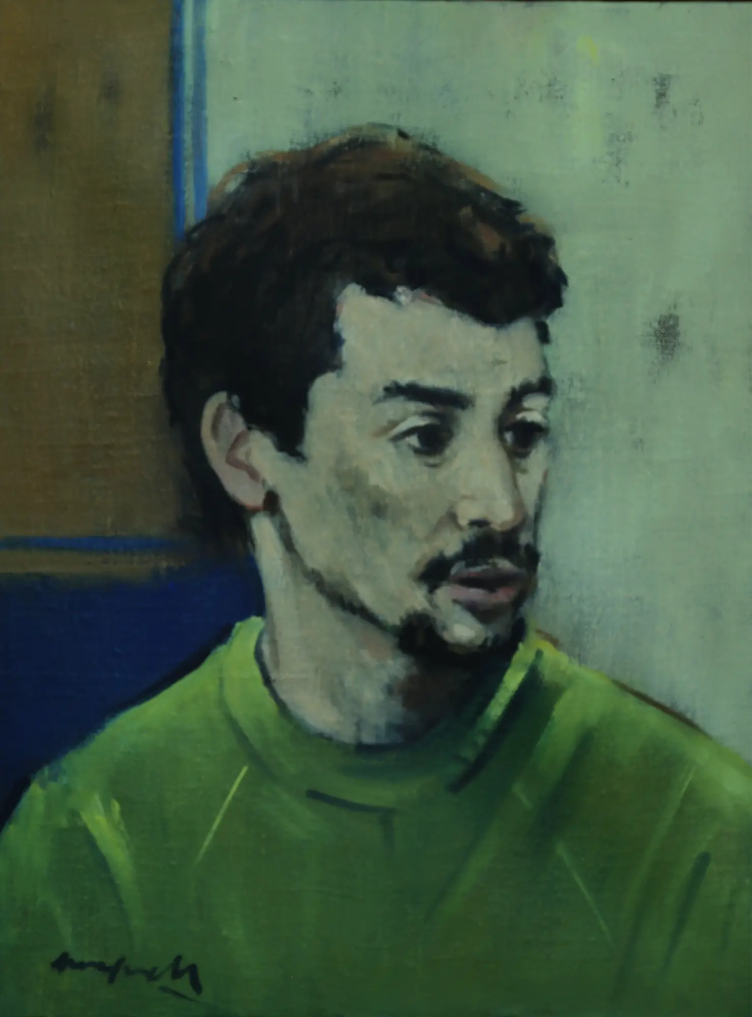 Young Man Green Sweater (Port)