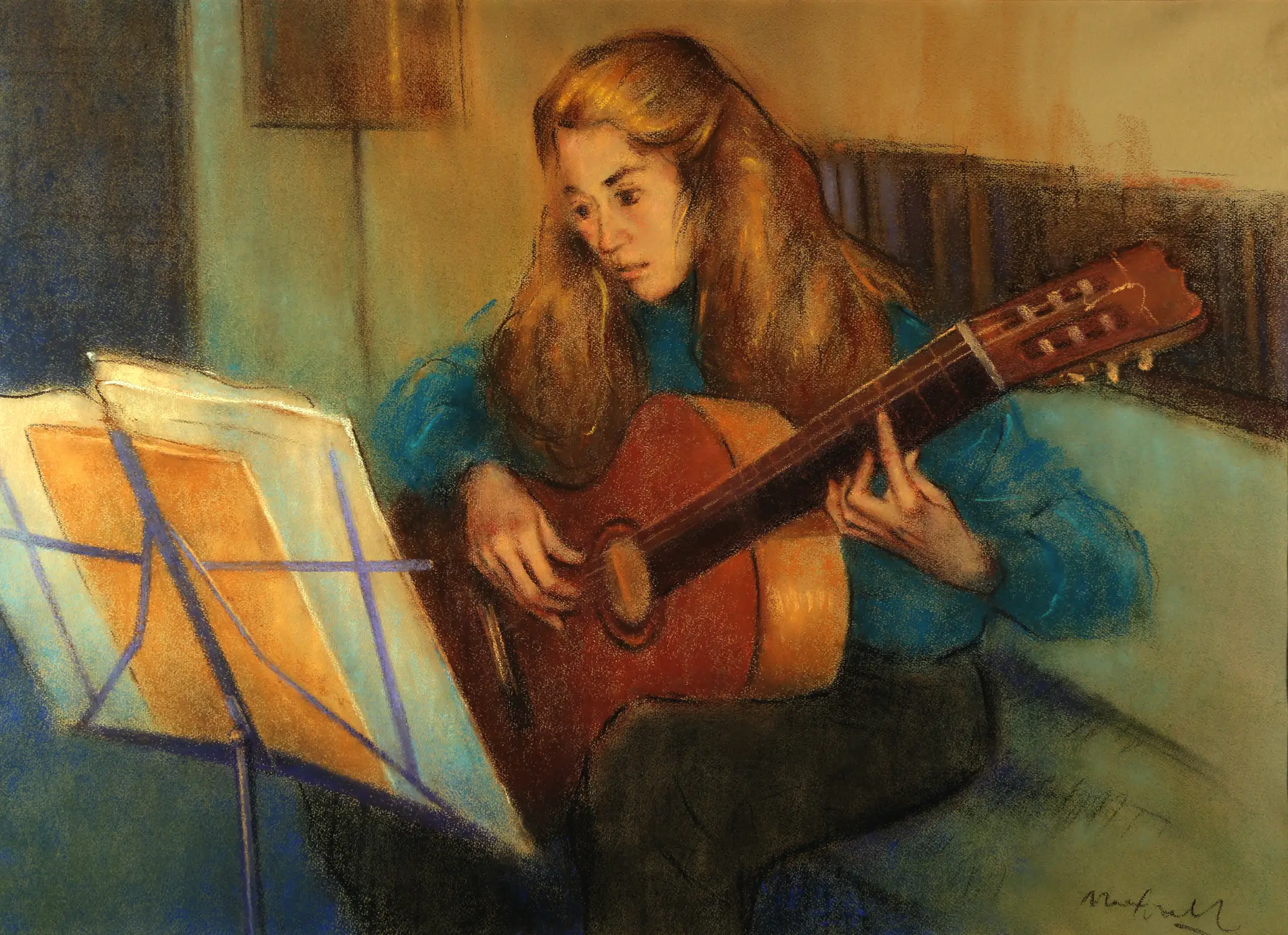 Anita Playing Guitar