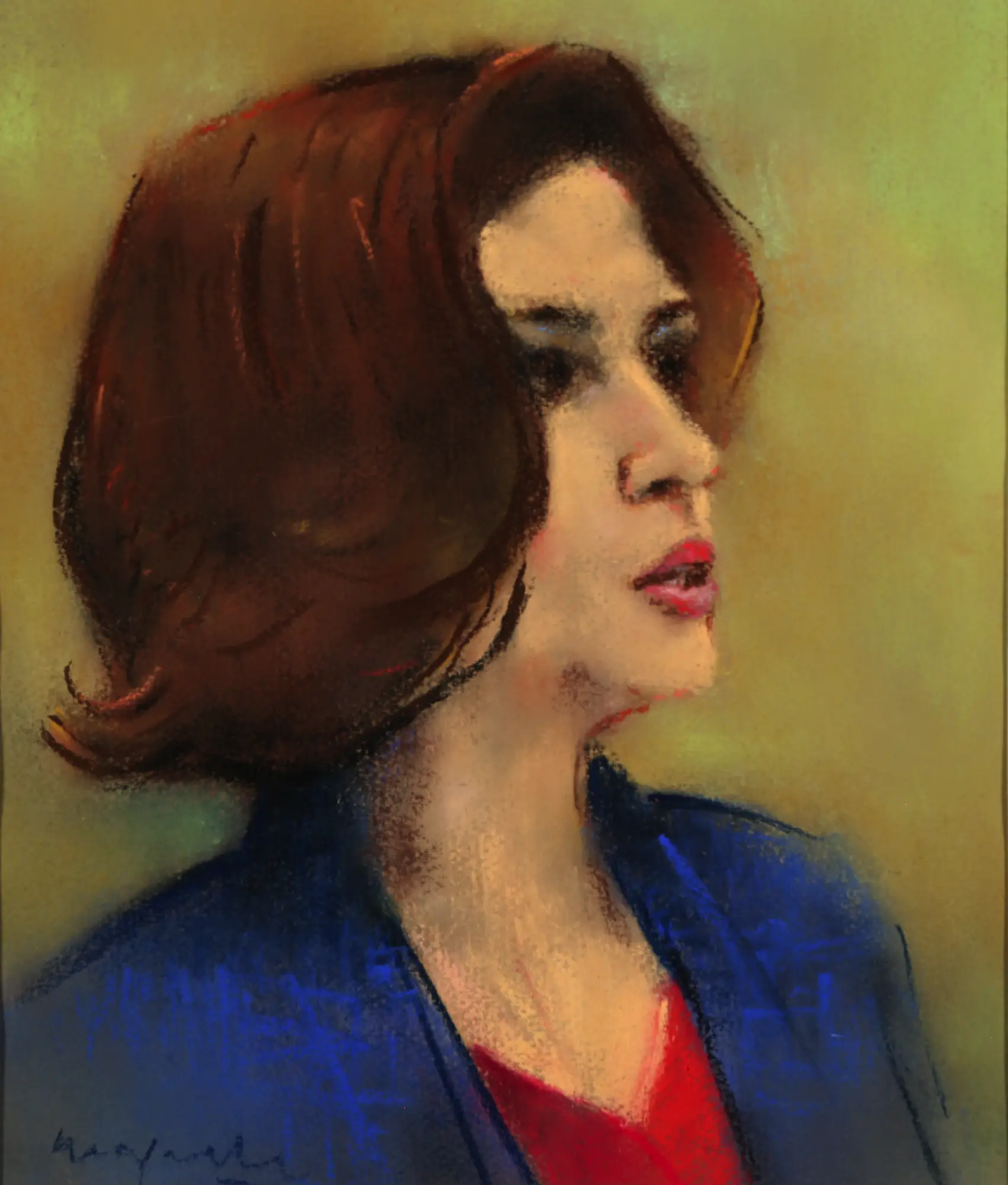 Woman in Blue Jacket