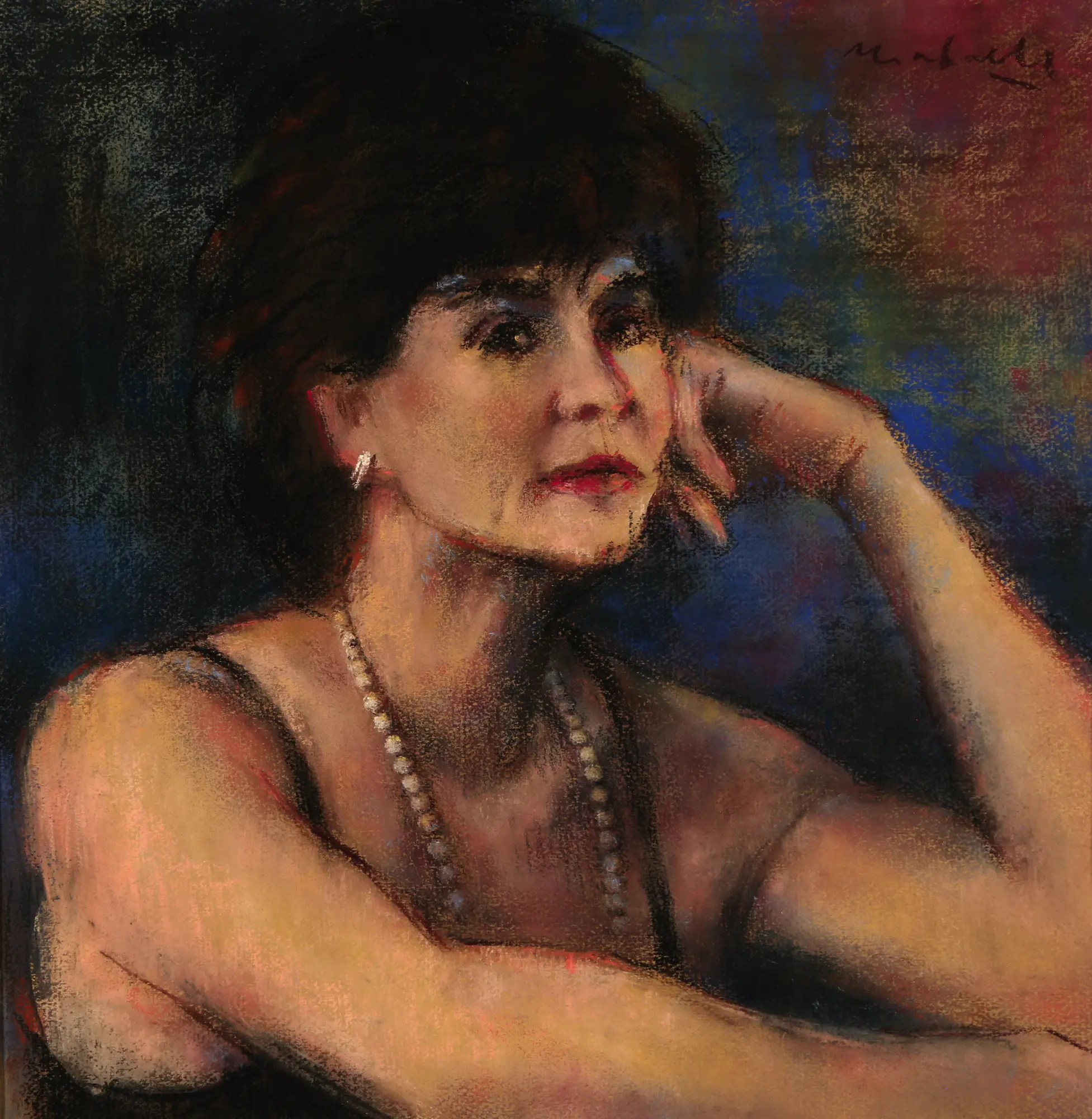 Woman with Pearl Necklace
