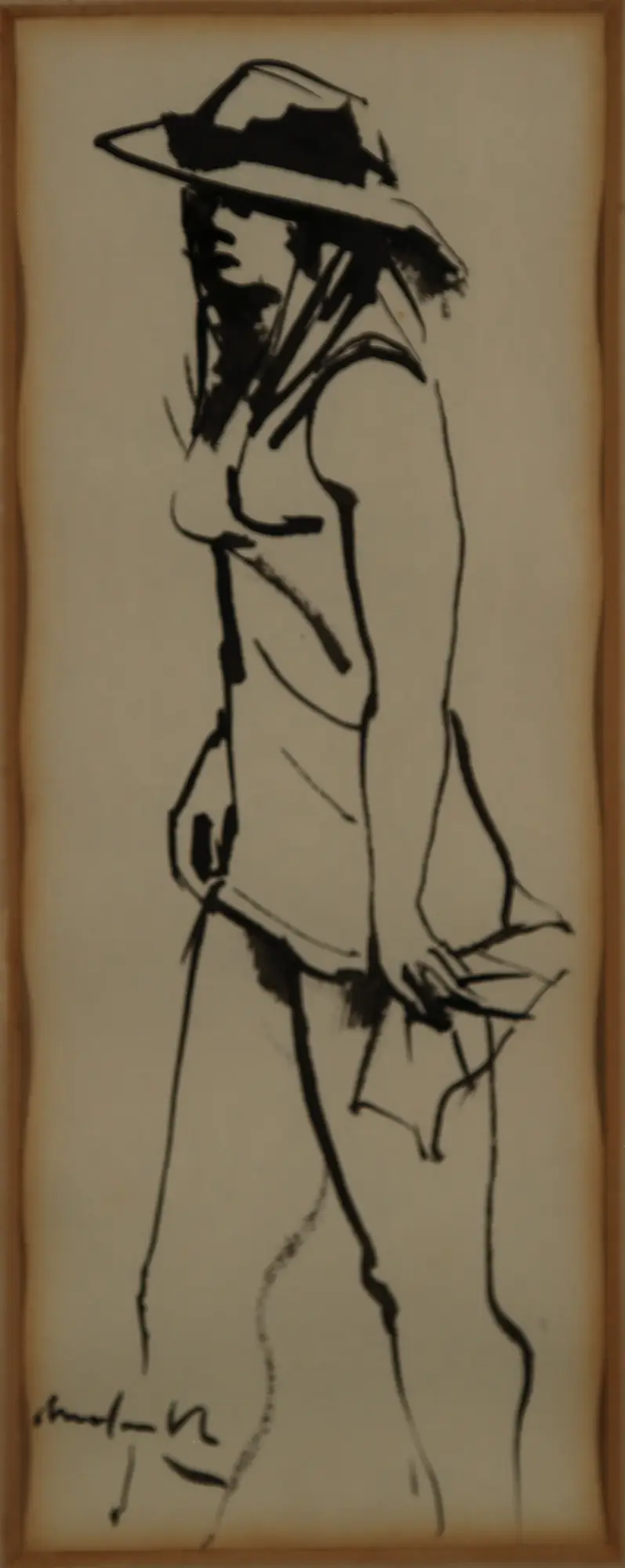 Standing Girl with Hat