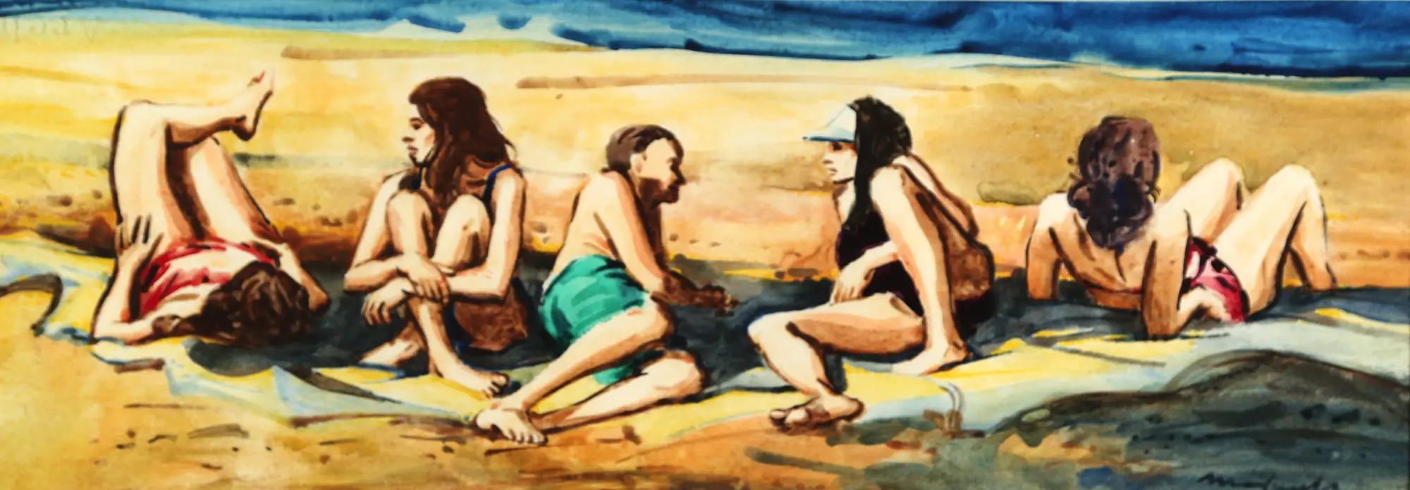 Figures on the Beach