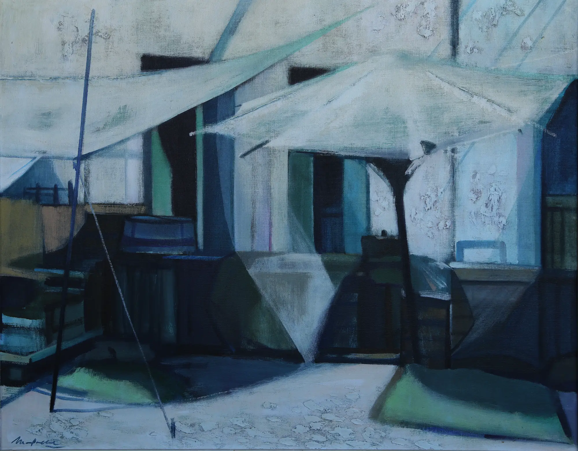 Market Scene (Greens)