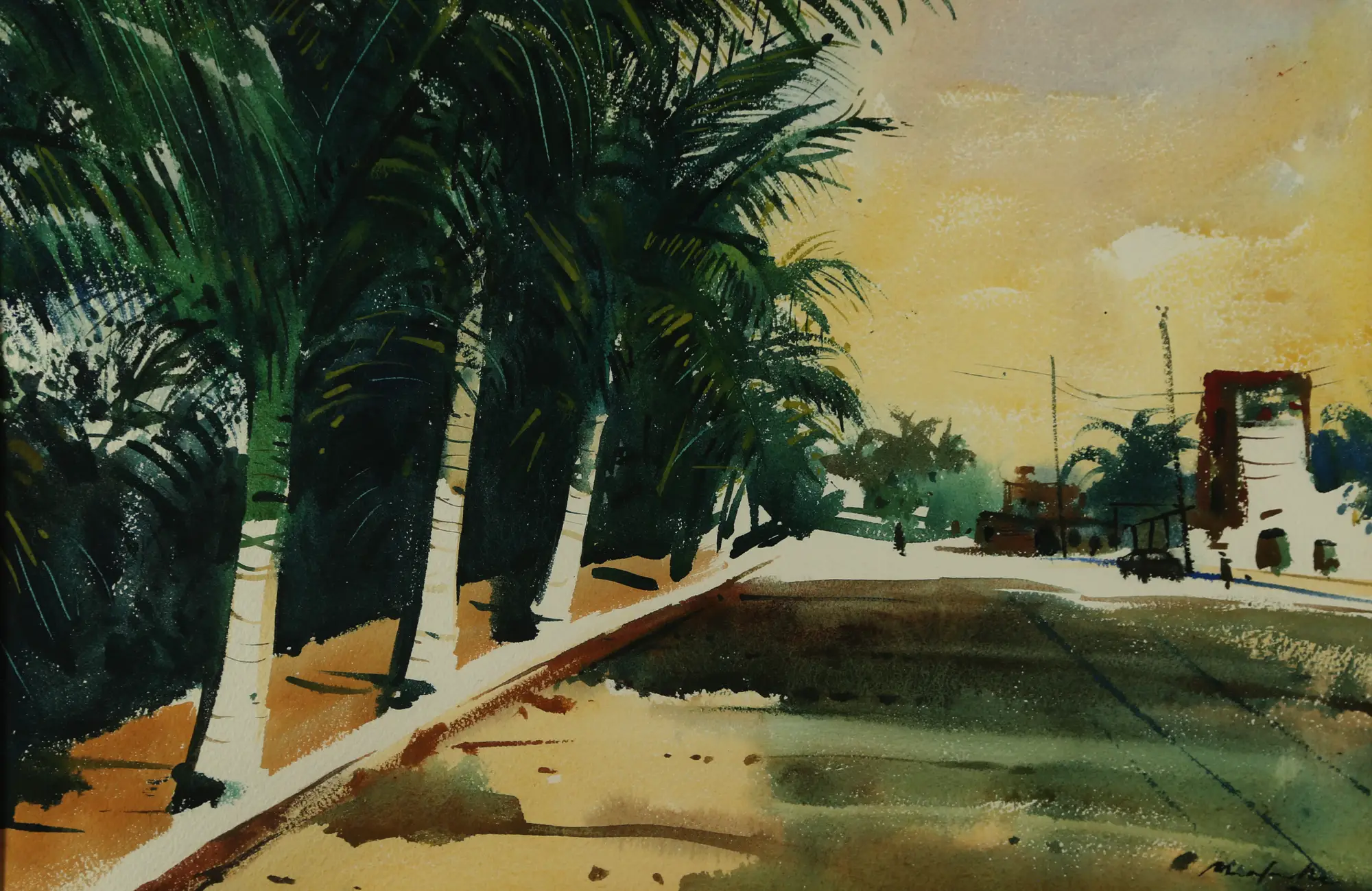 Street with Palms