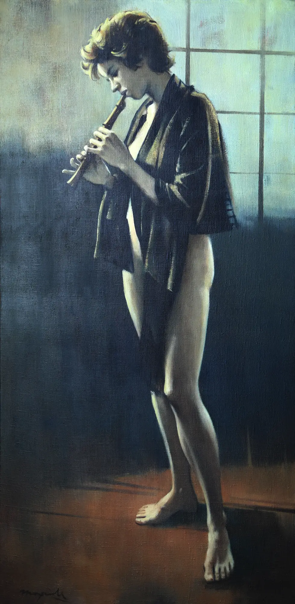 Girl Playing Recorder