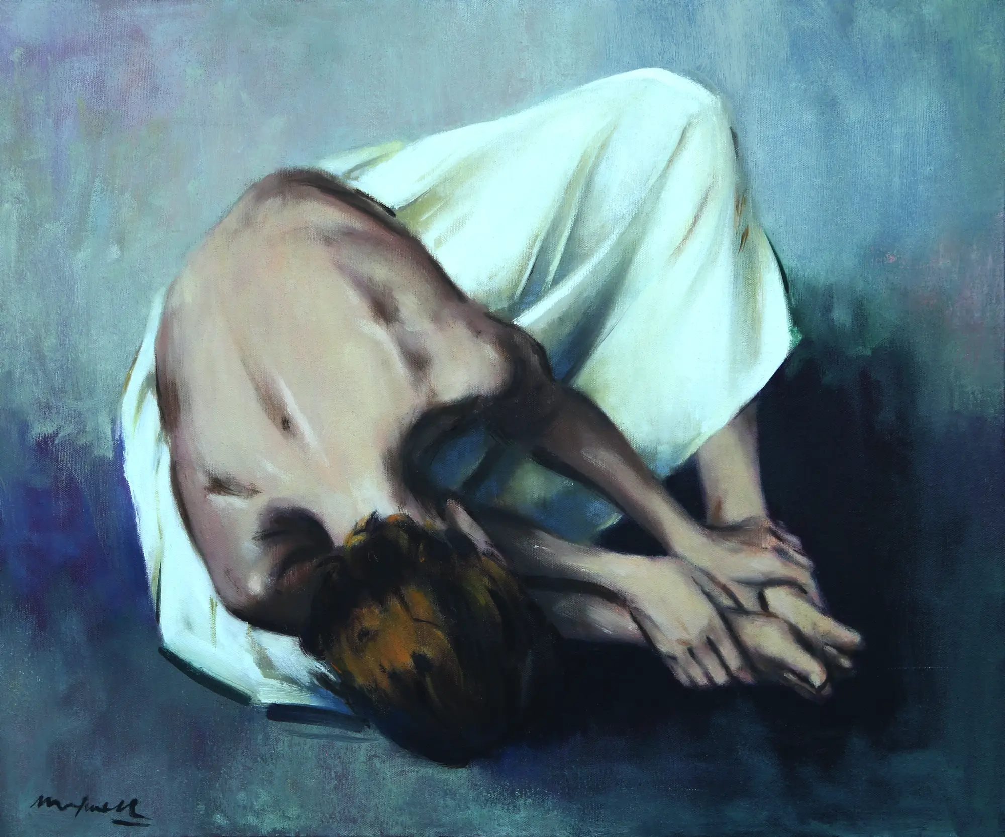 Crouching Girl (Holding feet)