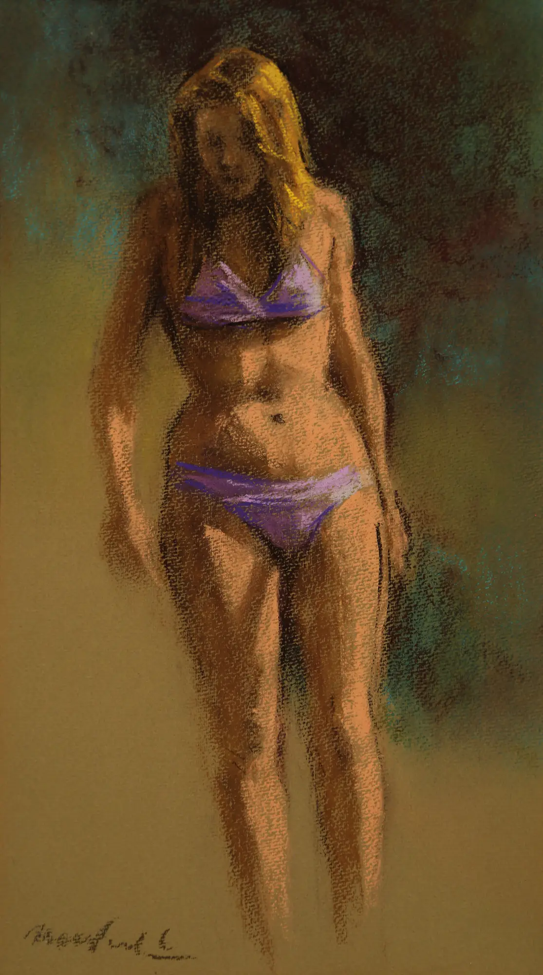 Bather in Purple Suit