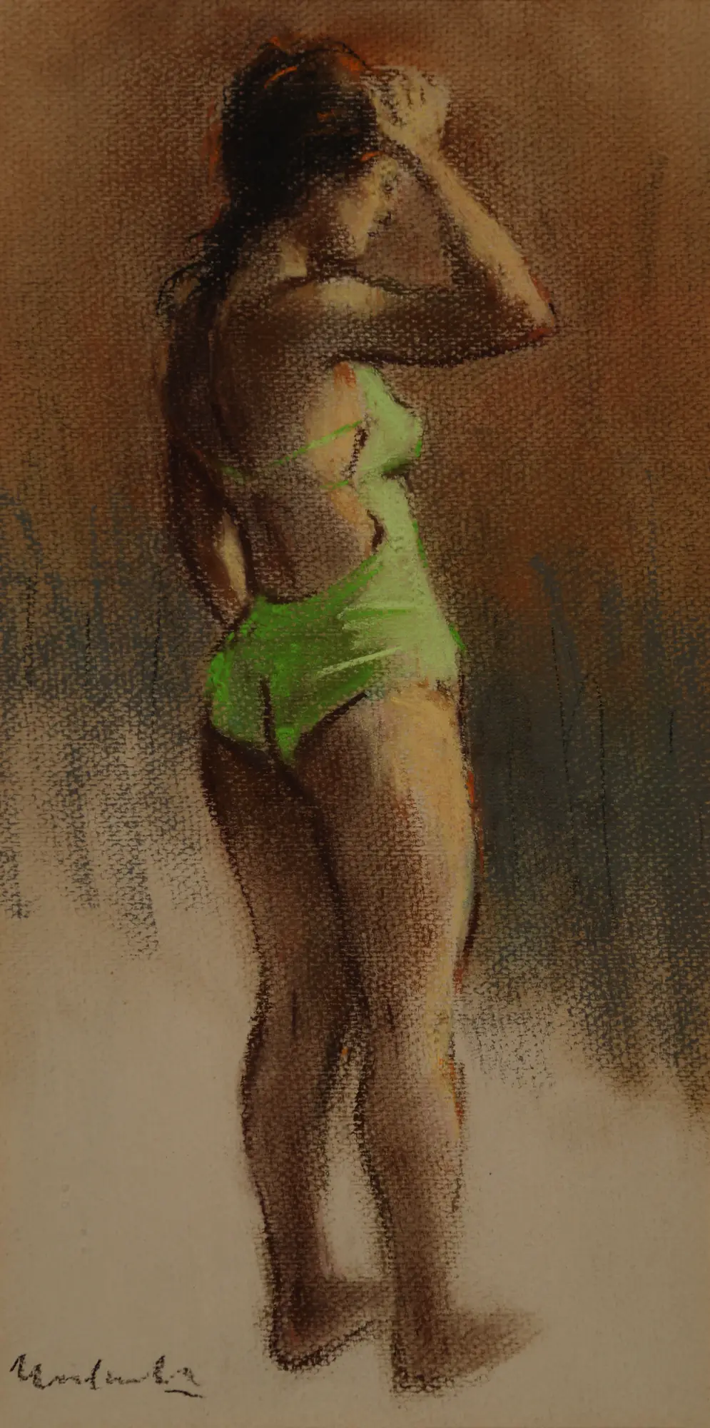 Bather in Green Suit