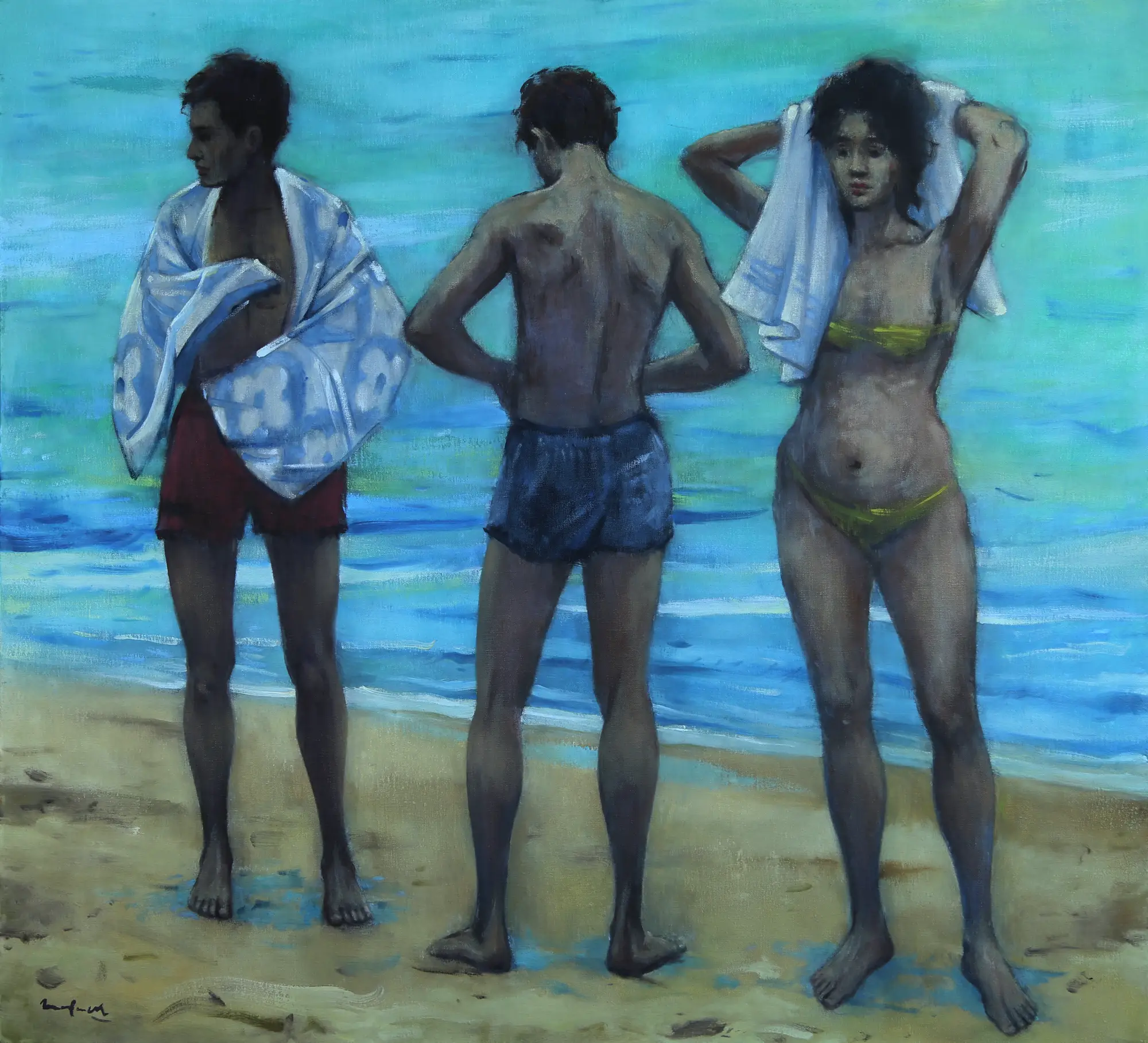 Three Bathers
