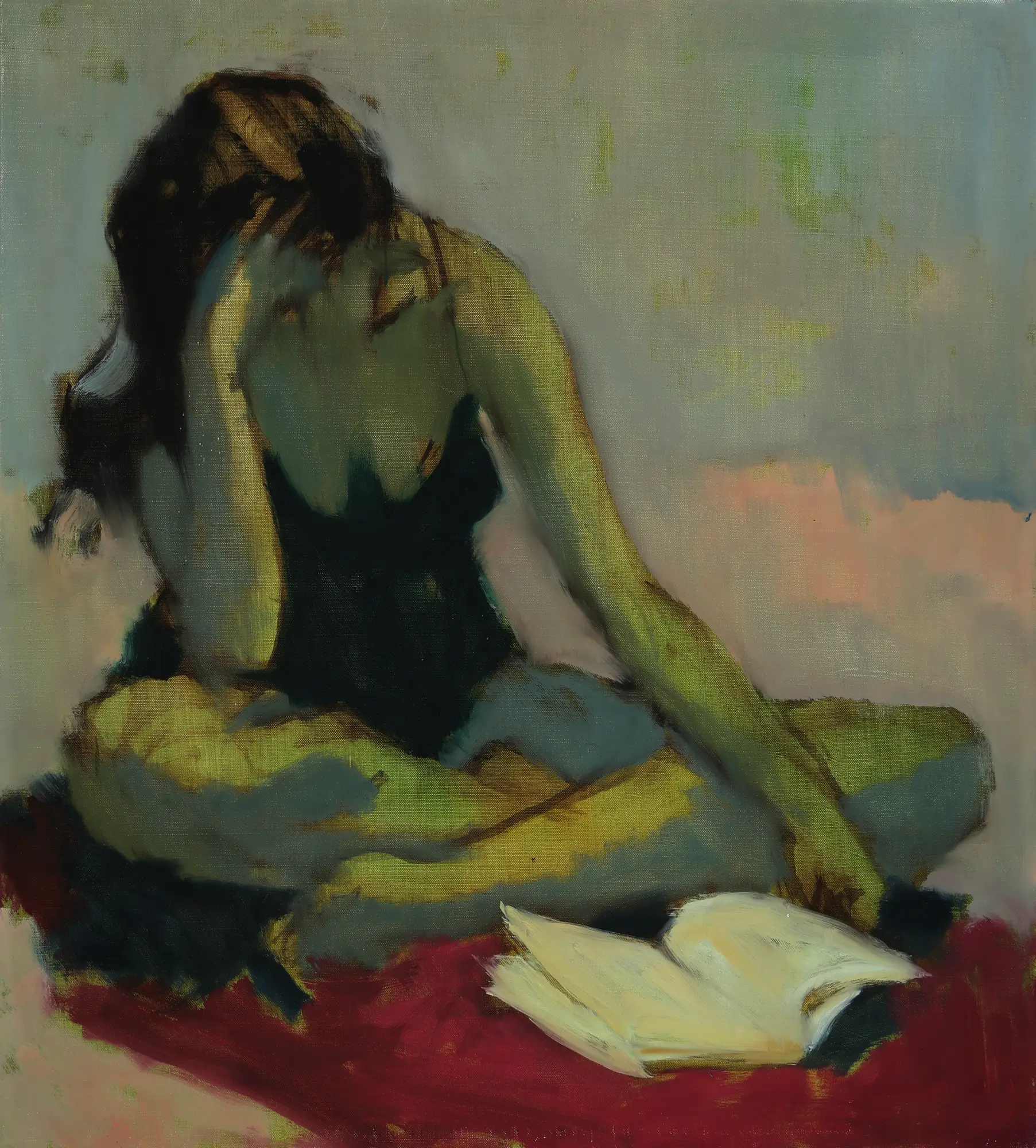 Seated Woman Reading – Not finished