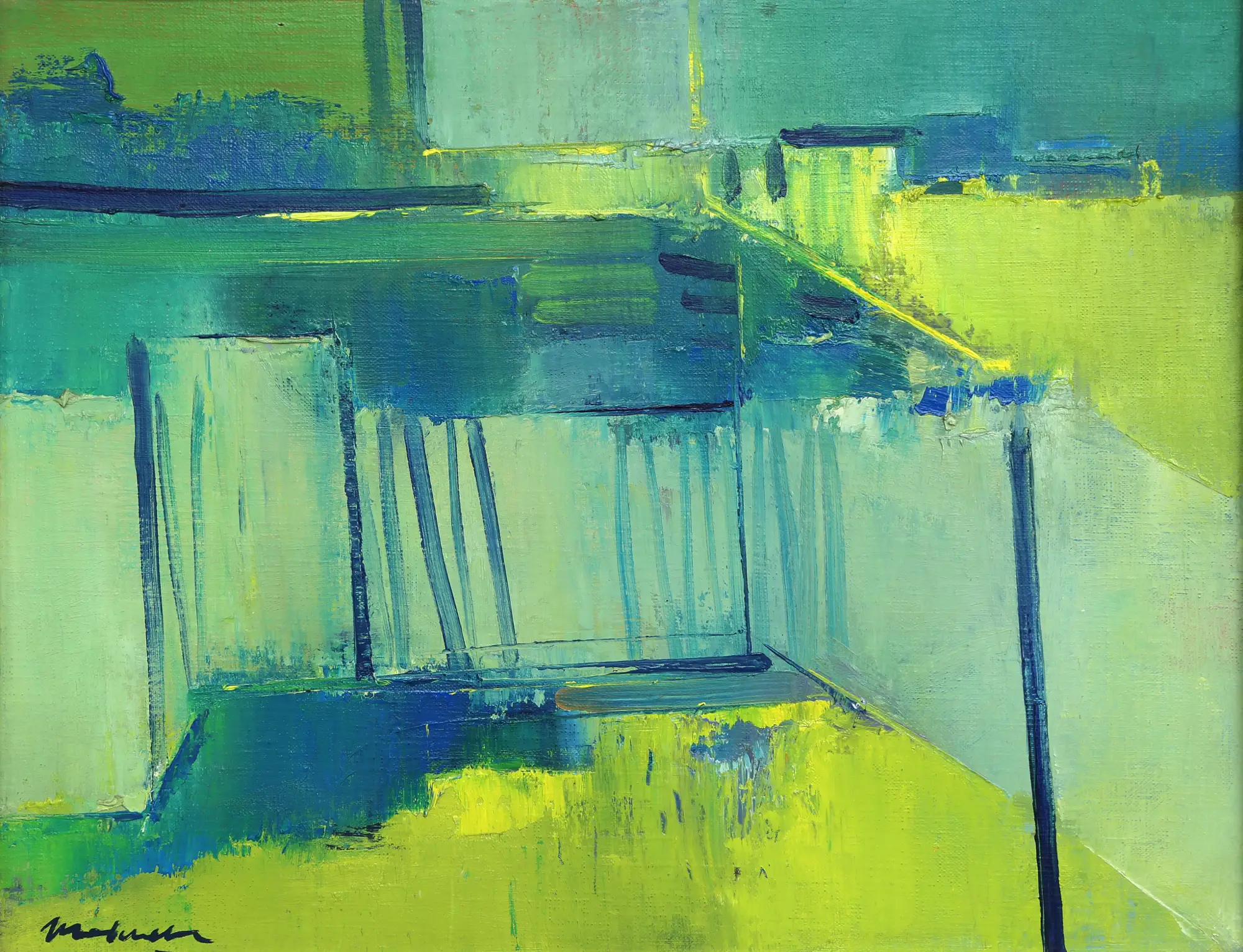 Abstract Green Landscape